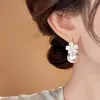New French floral, ethereal, elegant, sweet and high-end luxurious evening stud earrings Item Picture